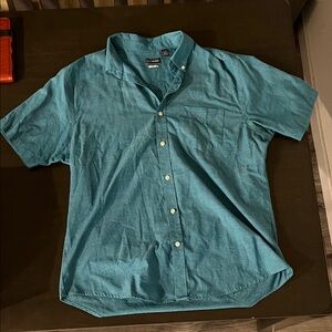 Van Heusen Turquoise Casual Button-Down Shirt